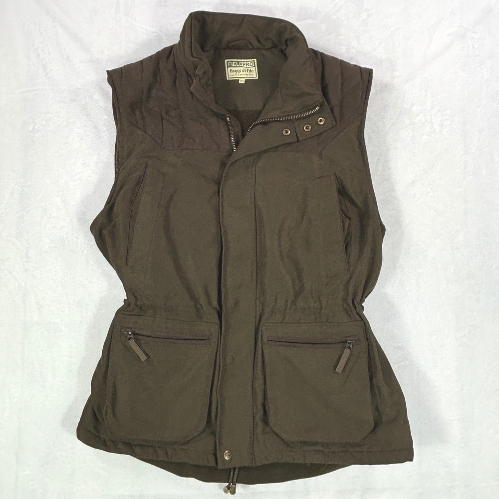 Hoggs of Fife FieldPro Hunting Shooting Outdoor Vest Gilet Olive Green Women 2XL
